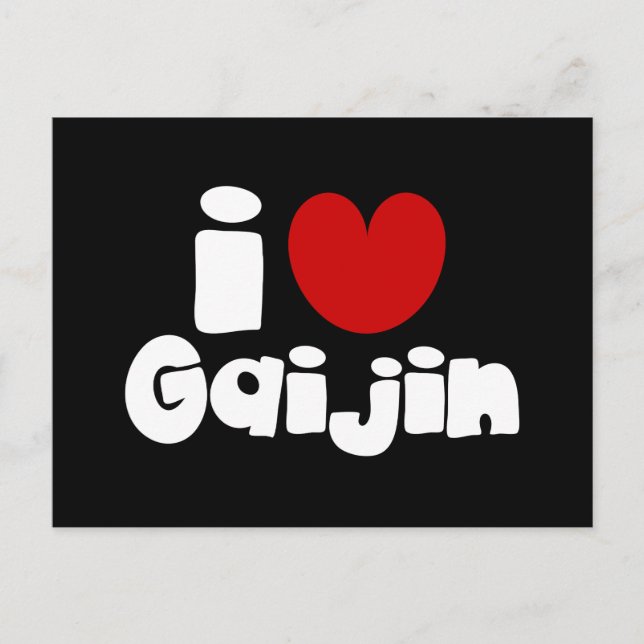 Postal i heart Gaijin (Anverso)
