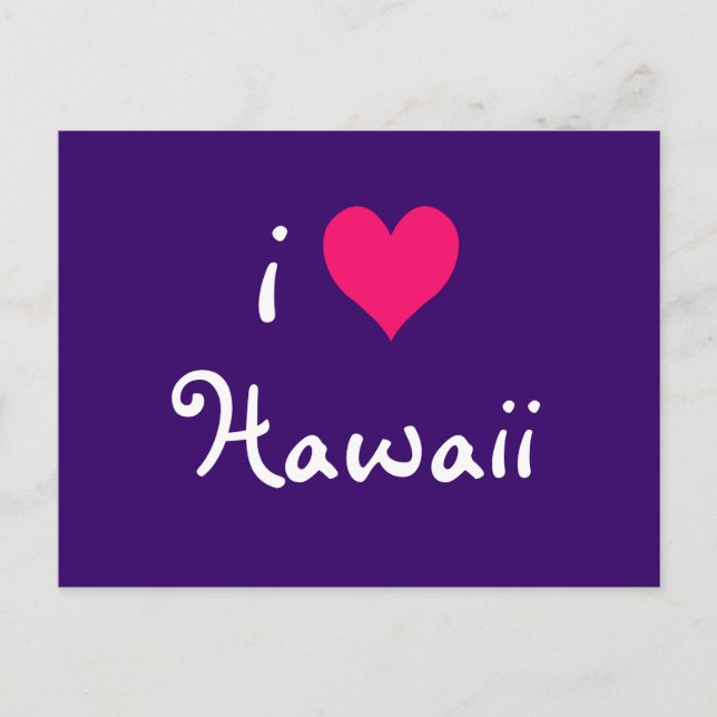 Postal I Heart Hawaii (Anverso)