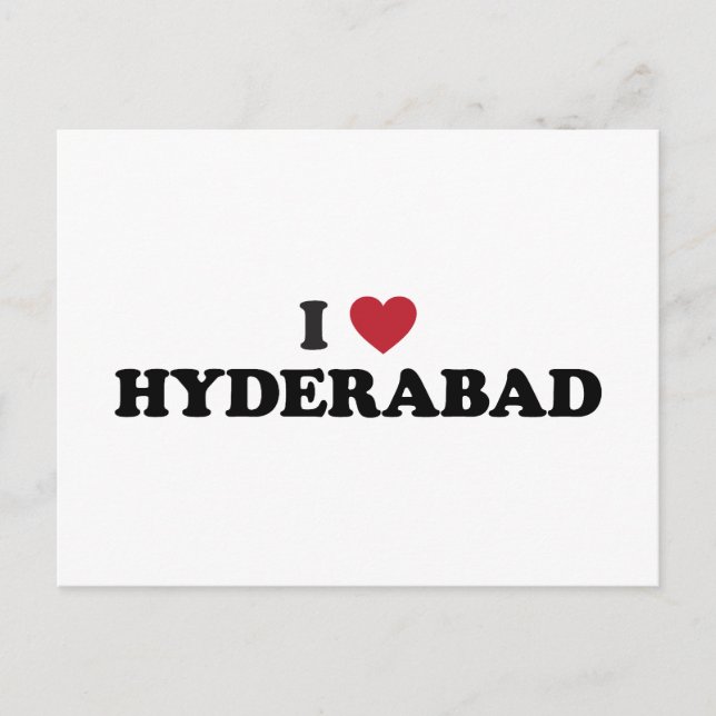 Postal I Heart Hyderabad (Anverso)
