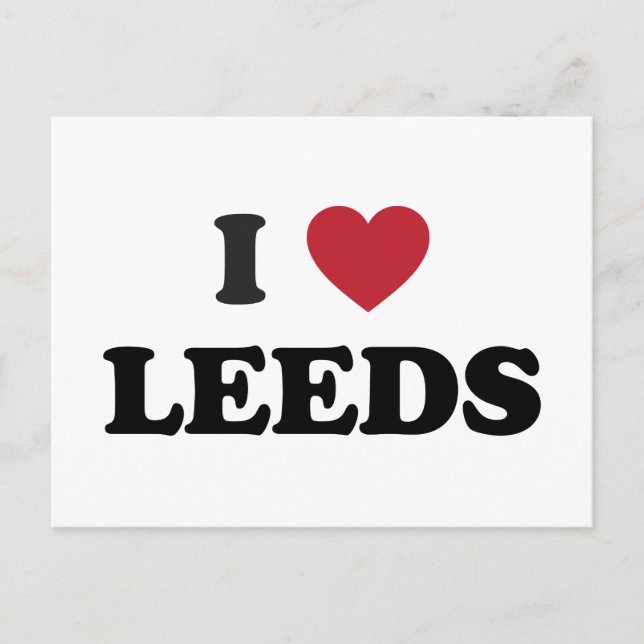 Postal I Heart Leeds England (Anverso)
