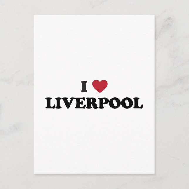 Postal I Heart Liverpool England (Anverso)