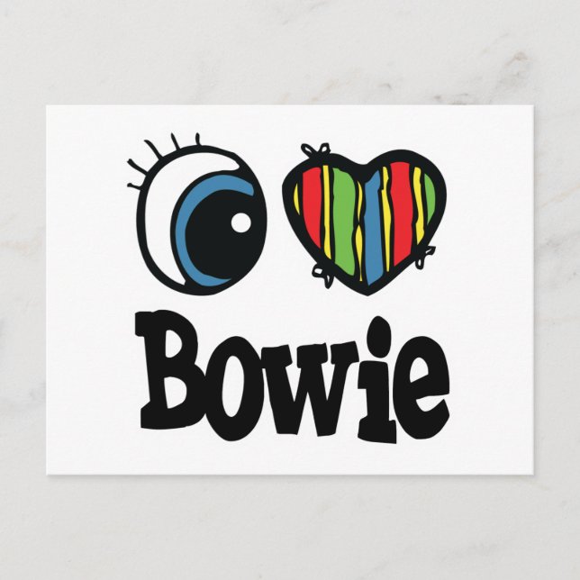 Postal I Heart (Love) Bowie (Anverso)