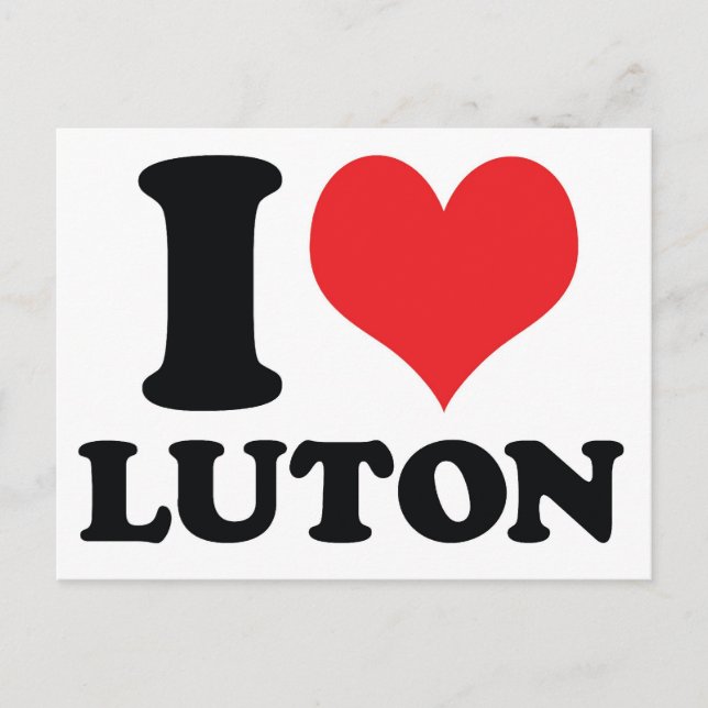 Postal I Heart / love Luton (Anverso)