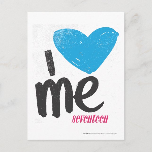 Postal I Heart Me Aqua (Anverso)