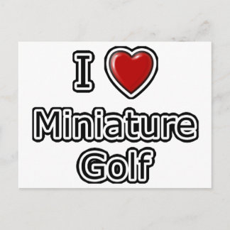 Postal I Heart Miniature Golf