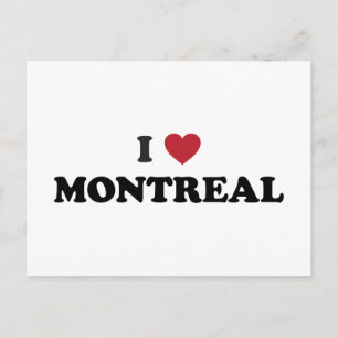 Postal I Heart Montreal Canada