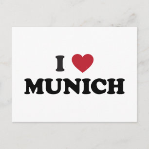 Postal I Heart Munich Alemania