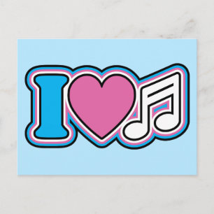Postal I Heart Music