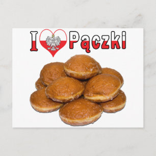 Postal I Heart Paczki comida polaca