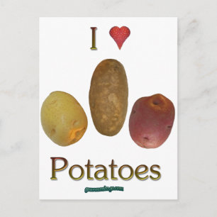 Postal I Heart Potates