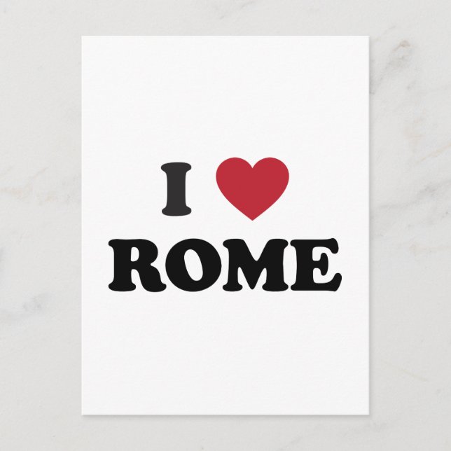 Postal I Heart Rome Italia (Anverso)