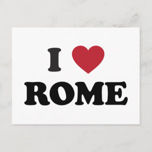 Postal I Heart Rome Italia