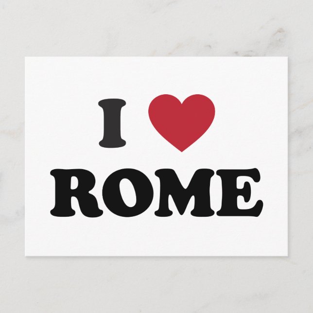 Postal I Heart Rome Italia (Anverso)