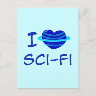 Postal I Heart Sci-Fi