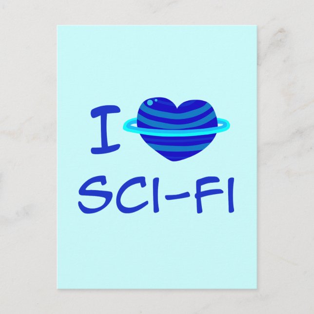 Postal I Heart Sci-Fi (Anverso)