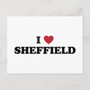 Postal I Heart Sheffield Gran Bretaña