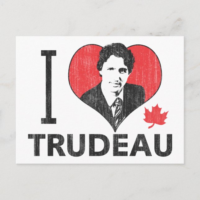 Postal I Heart Trudeau (Anverso)