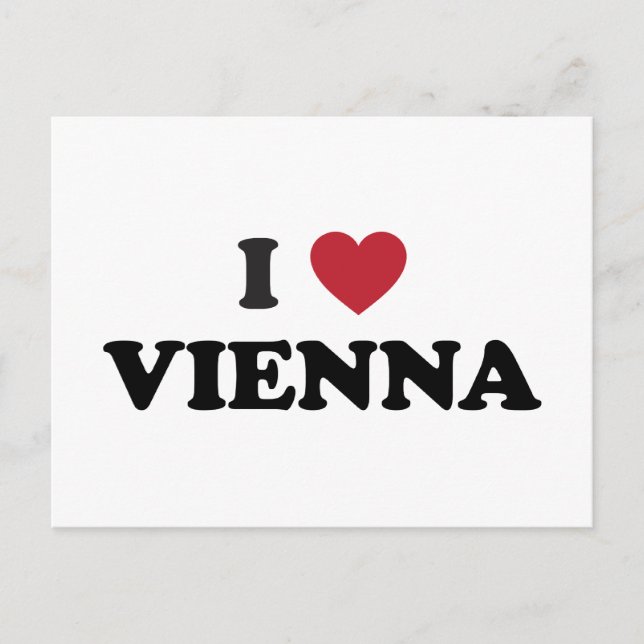 Postal I Heart Vienna Austria (Anverso)