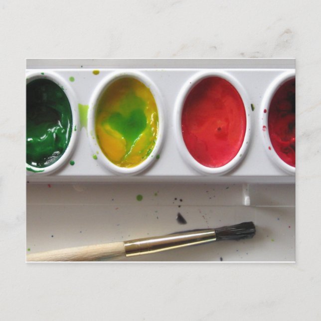 Postal I Heart Watercolor (Anverso)