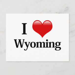 Postal I Heart Wyoming