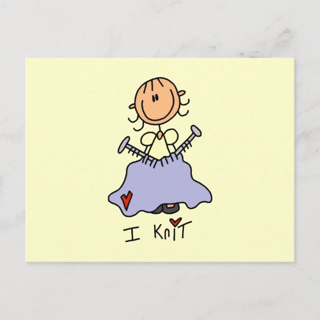 Postal I Knit (Anverso)