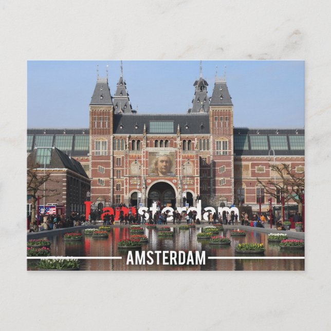 Postal I Landmark de Amsterdam Holland (Anverso)