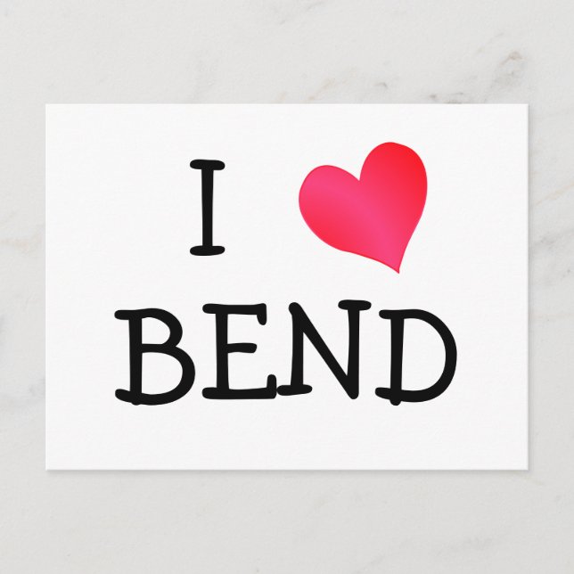 Postal I Love Bend (Anverso)