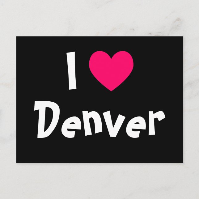 Postal I Love Denver (Anverso)