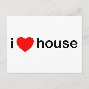 Postal I Love House