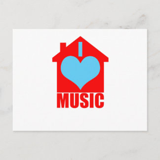 Postal I Love House Music - Heart House