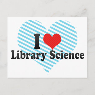 Postal I Love Library Science