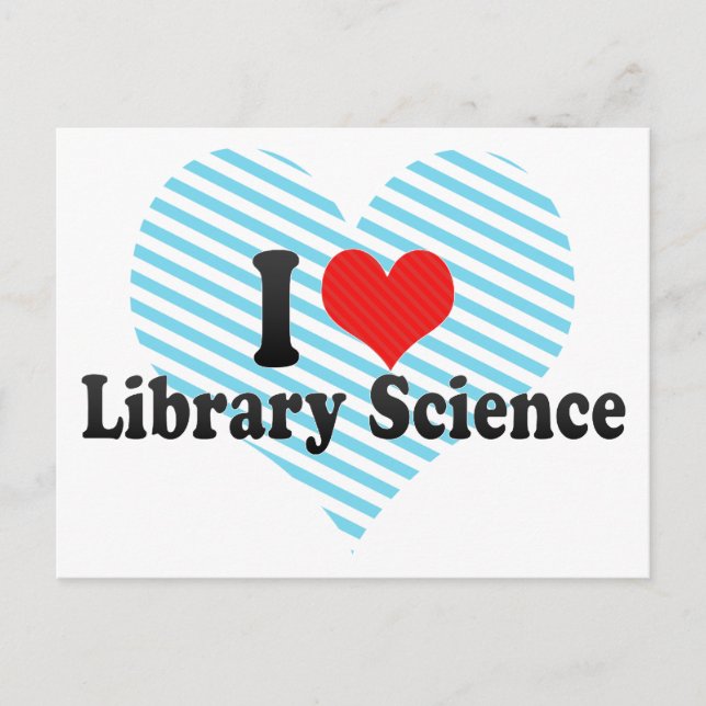 Postal I Love Library Science (Anverso)