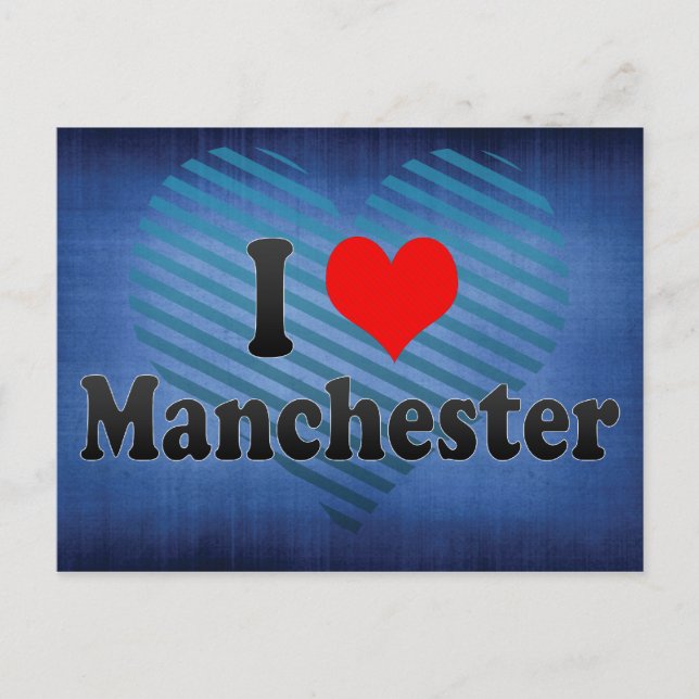 Postal I Love Manchester, Reino Unido (Anverso)