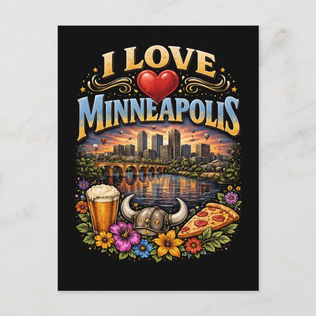 Postal I Love Minneapolis (Anverso)