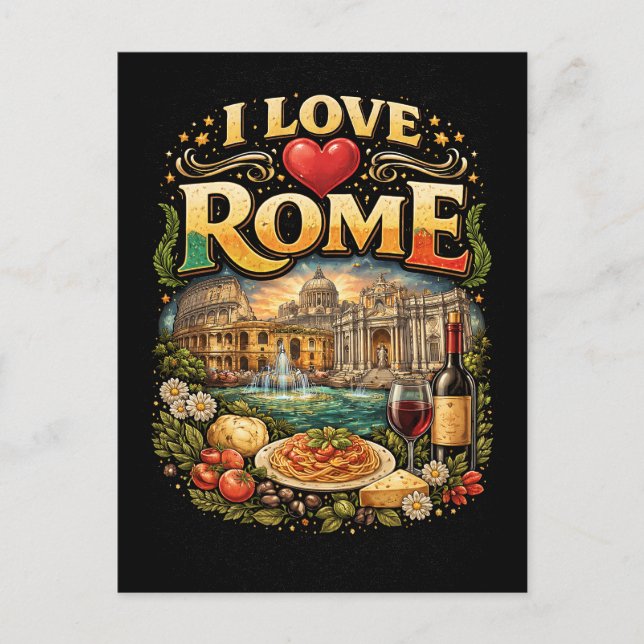 Postal I Love Rome (Anverso)