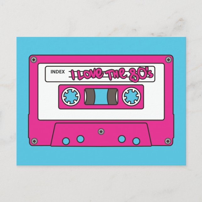 Postal I love the 80's (Anverso)