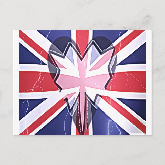 Postal "I love UK" Art Print (Anverso)
