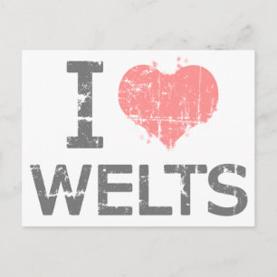 Postal I Love Welts