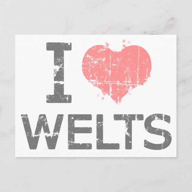 Postal I Love Welts (Anverso)