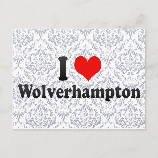 Postal I Love Wolverhampton, Reino Unido (Anverso)