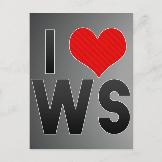 Postal I Love WS (Anverso)