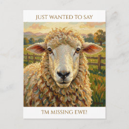 Postal I Miss Ewe | Cute Keeping in Touch