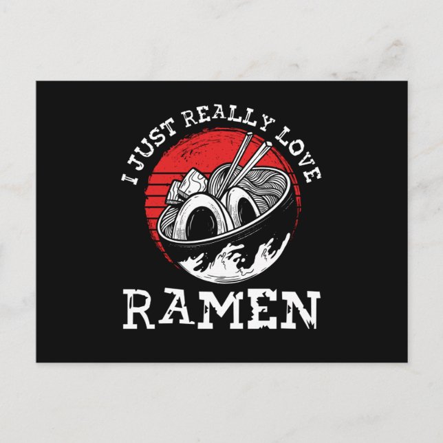 Postal I really love ramen (Anverso)