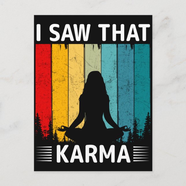Postal I Saw That Karma (Anverso)