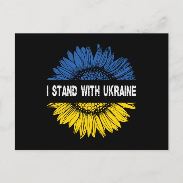 Postal I Stand With Ukraine (Anverso)