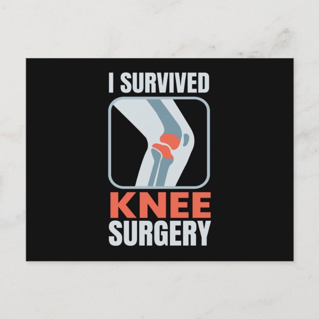 Postal I Survived Knee Surgery Knee Surgery (Anverso)
