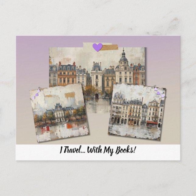 Postal I Travel... With My Books!  (Anverso)