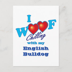 Postal I Woof English Bulldog