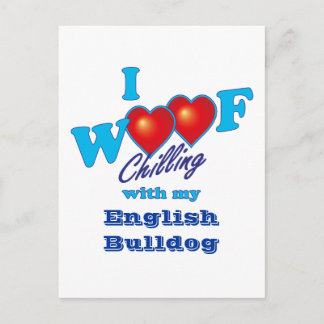 Postal I Woof English Bulldog