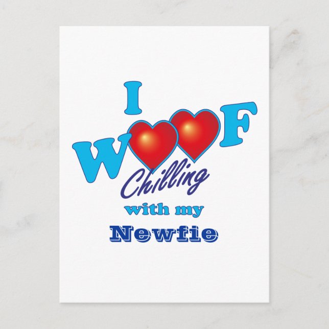 Postal I Woof Newfie (Anverso)